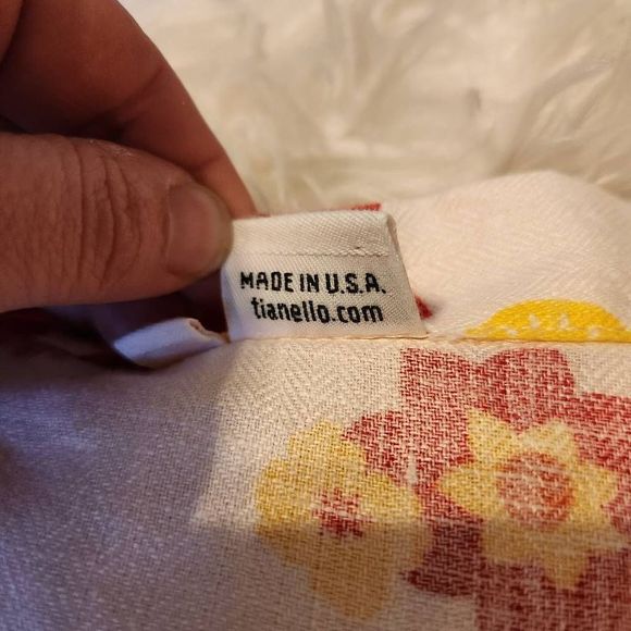 New Tianello Linen Floral Button Up Blouse Top - Picture 5 of 9